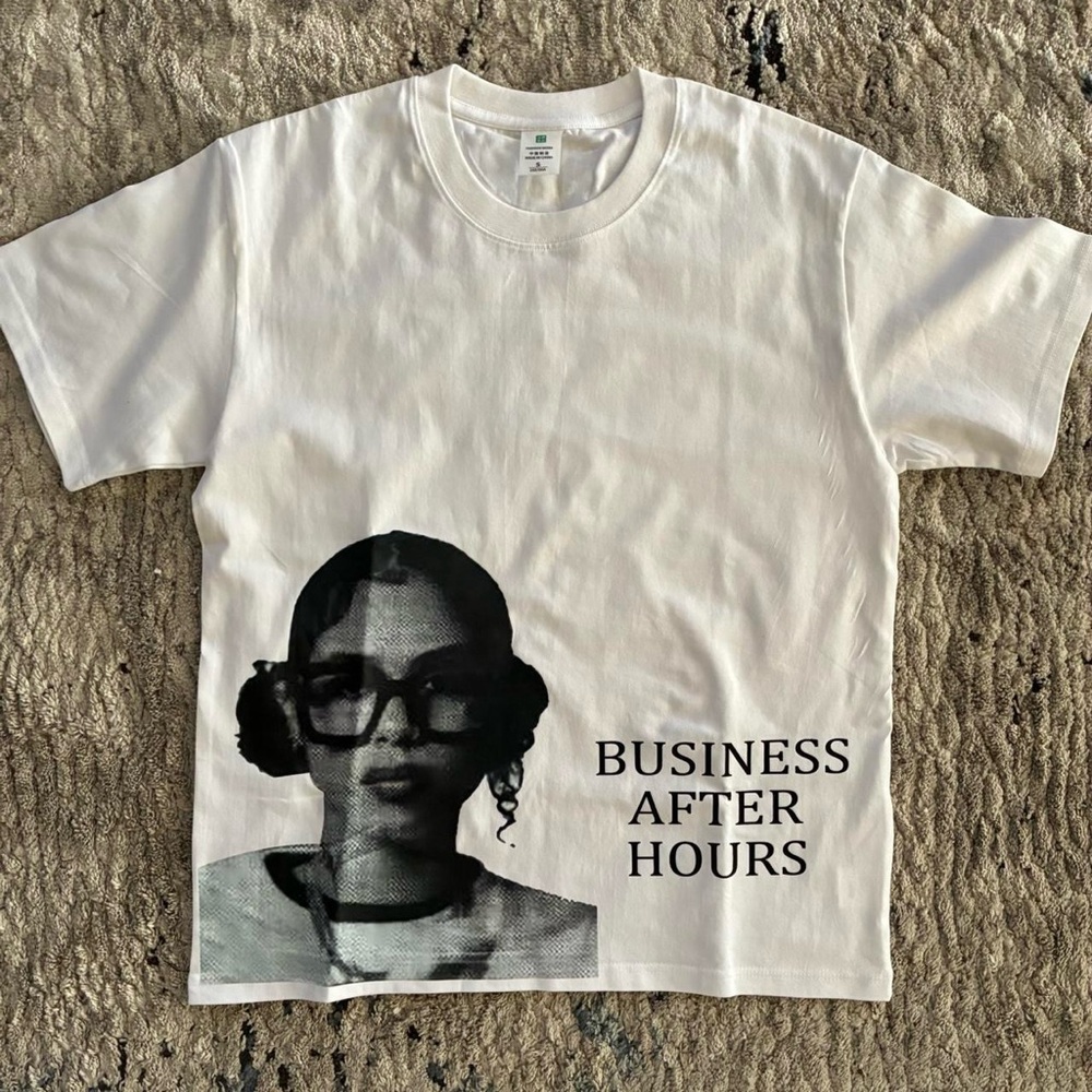 White "Business After Hours" Streetwear Tee